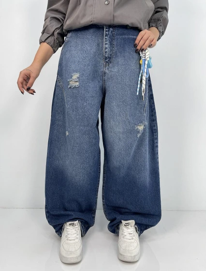 ITMerce Balloon Carpenter Denim Jeans Women's Balloon Carpenter Jeans