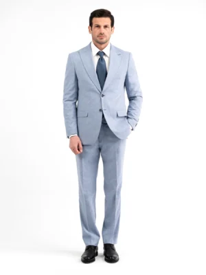 ITMerce Blue Prestige Tailored Suit Blue Formal Suit