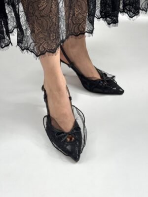 ITMerce Elegant Lace High Heel Shoes Lace High Heel Shoes