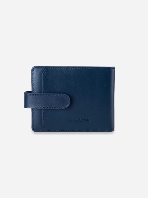Elegant Navy Leather Wallet