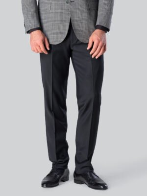 ITMerce Executive Black Wool Trousers Black Formal Wool Trousers