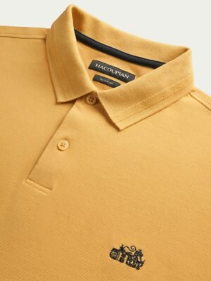ITMerce Golden Breeze Cotton Polo Yellow Cotton Polo Shirt