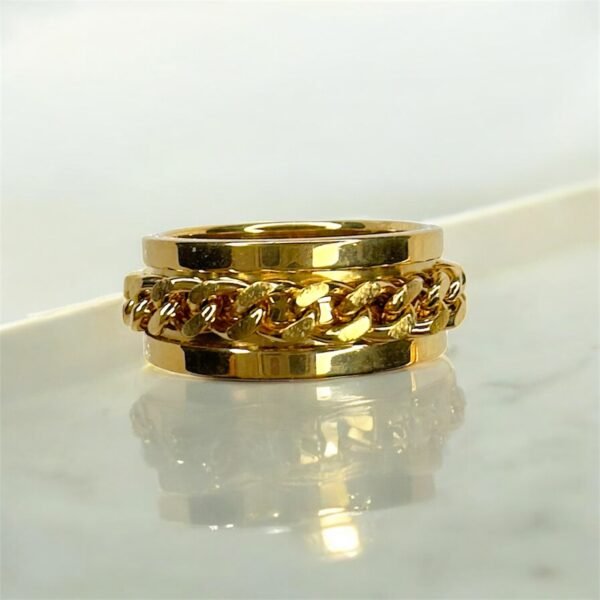 Gold Rotating Roman Ring