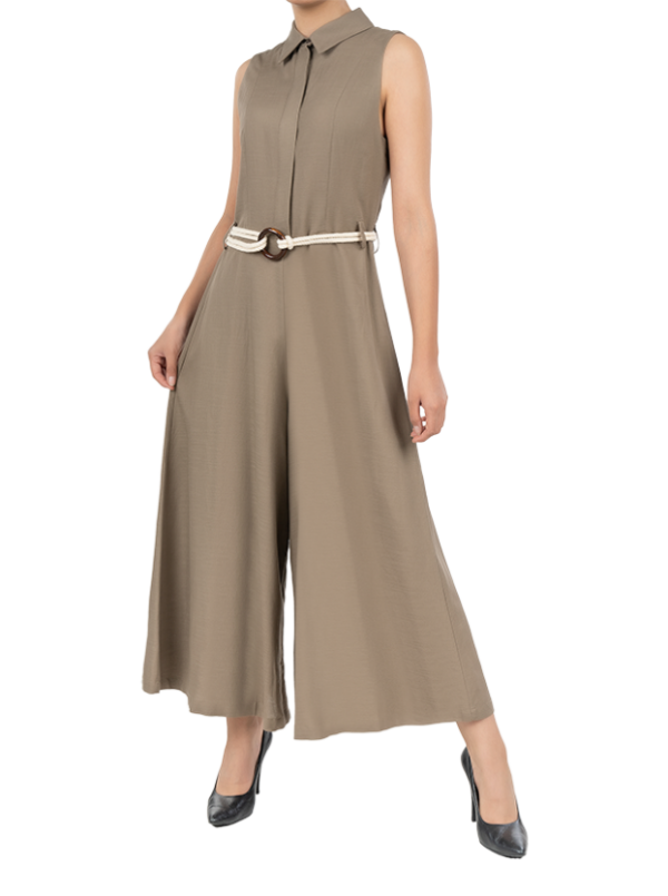 ITMerce Linen Elegance Party Jumpsuit Women's Linen Party Jumpsuit