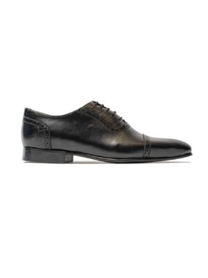 ITMerce Microlight Six Panel Leather Shoes Men's Six-Panel Leather Lace-Up Shoes
