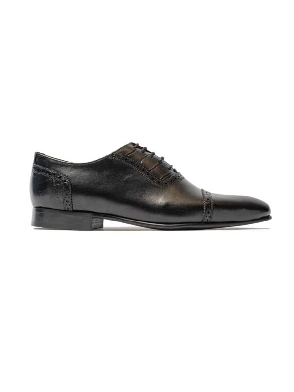ITMerce Microlight Six Panel Leather Shoes Men's Six-Panel Leather Lace-Up Shoes