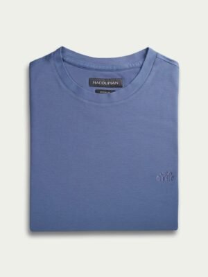 ITMerce Ocean Blue Essential Tee Blue Cotton T-Shirt