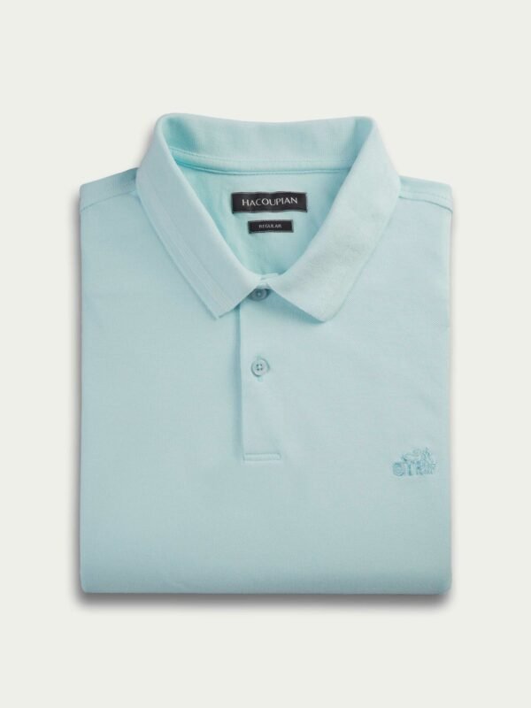 Sky Blue Cotton Polo Shirt