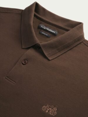 ITMerce Terra Brown Cotton Polo Brown Cotton Polo Shirt