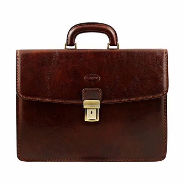 Manfredi Leather Briefcase