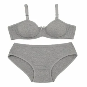 Morning Mist Cotton Bra and Slip Panty Set Morning Mist Bra & Panty Set