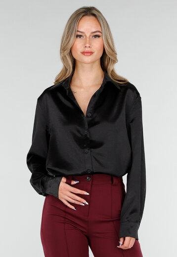 Women's Black Button-Down Shirt