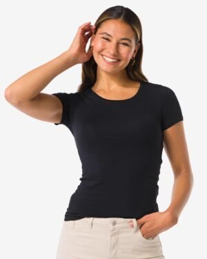 basics Women's Basic Black T-Shirt